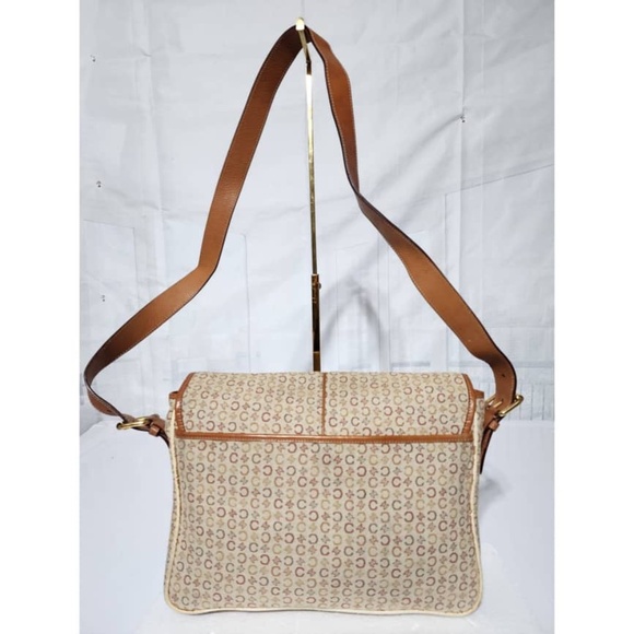 Authentic Celine Vintage Messenger/Crossbody Bag Brown/ Beige - Picture 5 of 14